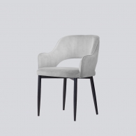 Krzesło mercy na metalowych nogach - Krzesła Tapicerowane